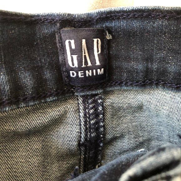 GAP Denim Dark Blue Torn Jeans 25 Regular - Picture 3 of 4